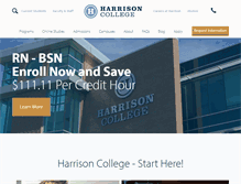 Tablet Screenshot of harrison.edu